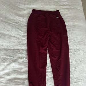 FIGS burgundy high waisted Uman jogger  size XS